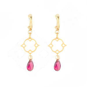 Cecile - Charm  & Gemstone Stud Earrings